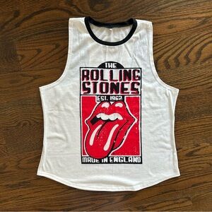 Rolling Stones Graphic Racerback Tank – Lips Logo | Size L